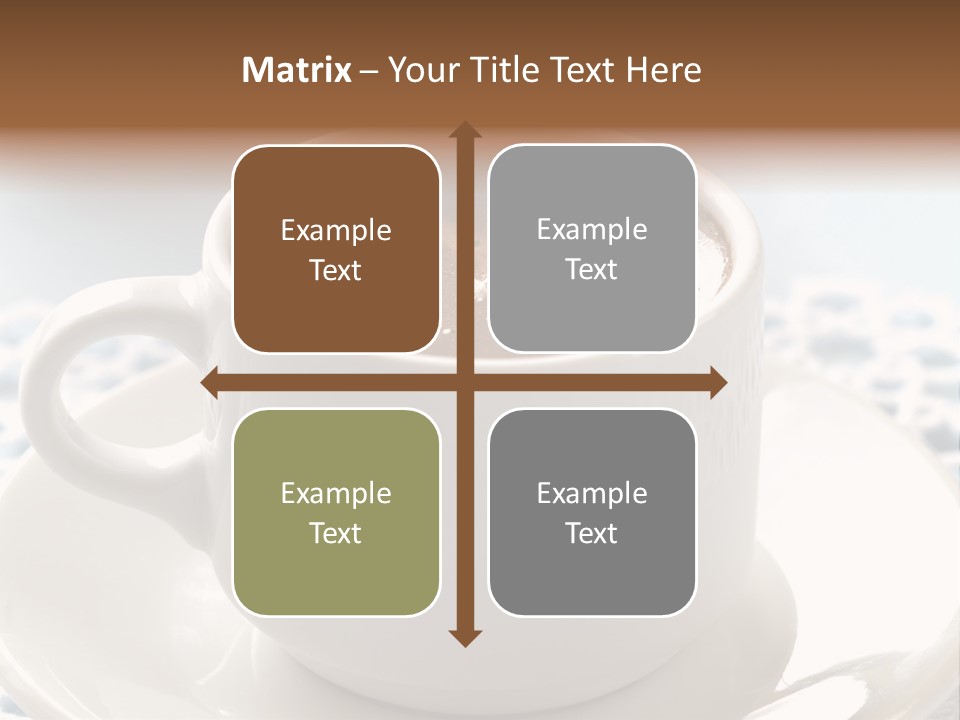 A Cup Of Hot Chocolate On A Saucer PowerPoint Template