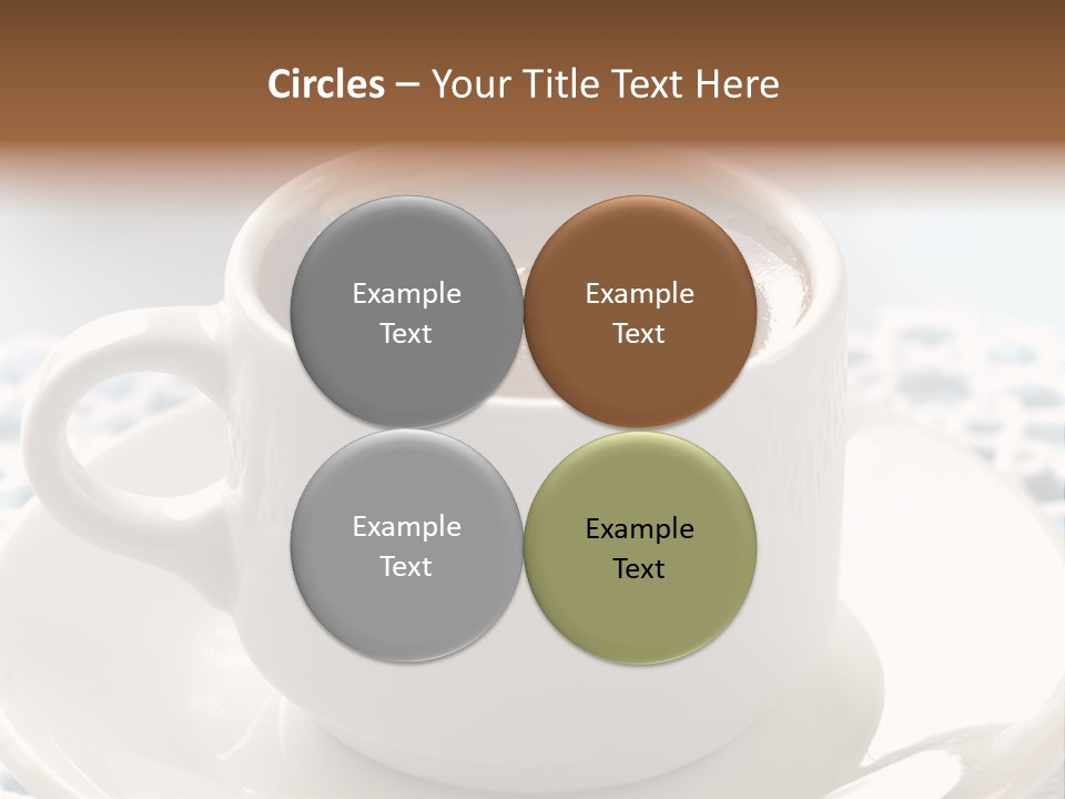 A Cup Of Hot Chocolate On A Saucer PowerPoint Template