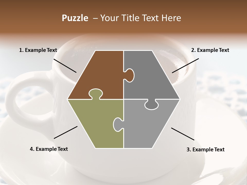 A Cup Of Hot Chocolate On A Saucer PowerPoint Template