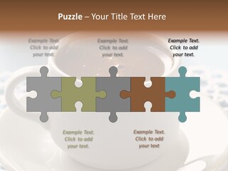 A Cup Of Hot Chocolate On A Saucer PowerPoint Template