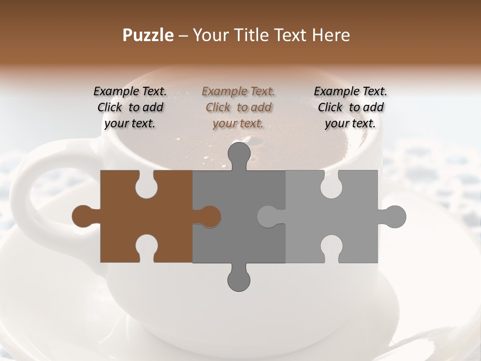 A Cup Of Hot Chocolate On A Saucer PowerPoint Template
