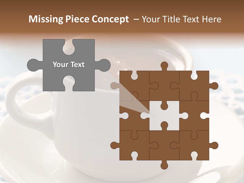 A Cup Of Hot Chocolate On A Saucer PowerPoint Template