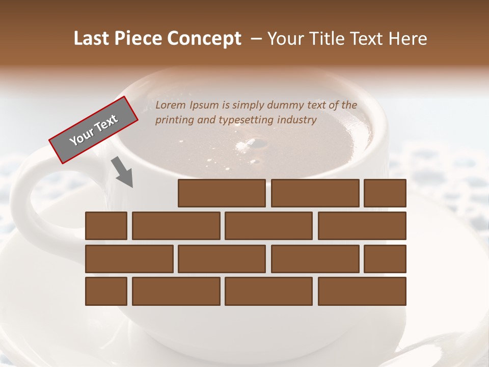 A Cup Of Hot Chocolate On A Saucer PowerPoint Template