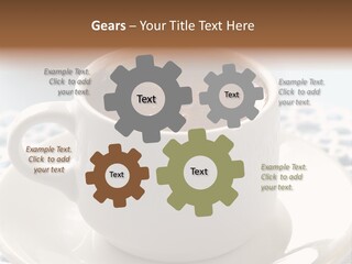 A Cup Of Hot Chocolate On A Saucer PowerPoint Template