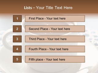 A Cup Of Hot Chocolate On A Saucer PowerPoint Template