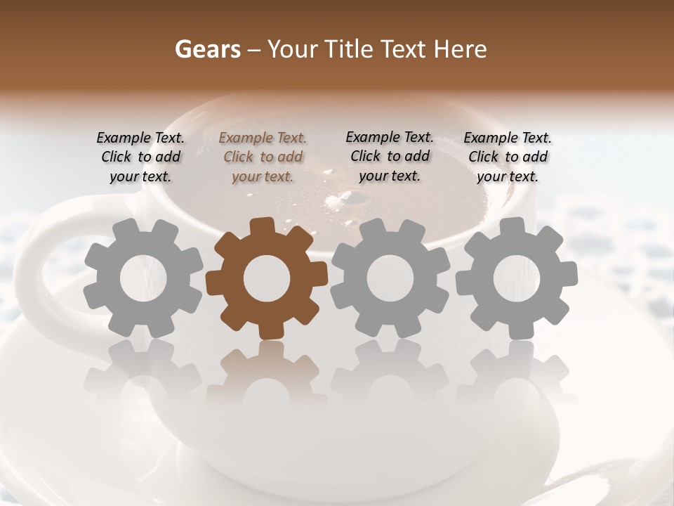 A Cup Of Hot Chocolate On A Saucer PowerPoint Template