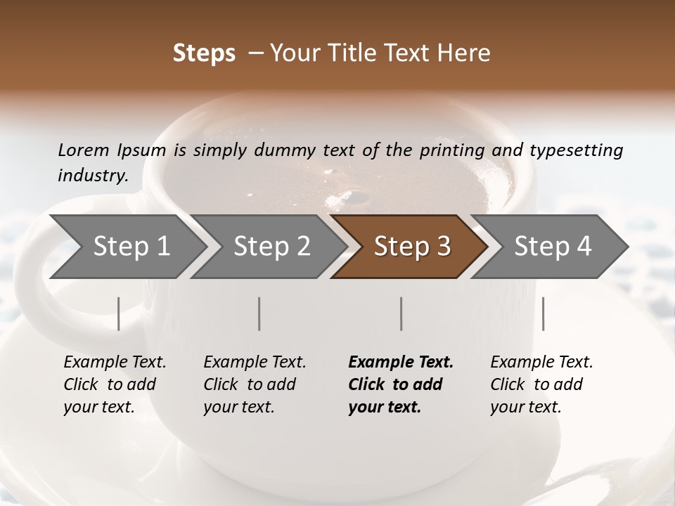 A Cup Of Hot Chocolate On A Saucer PowerPoint Template