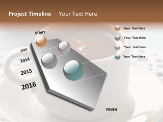 A Cup Of Hot Chocolate On A Saucer PowerPoint Template