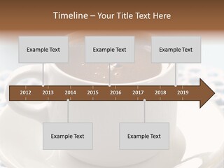 A Cup Of Hot Chocolate On A Saucer PowerPoint Template