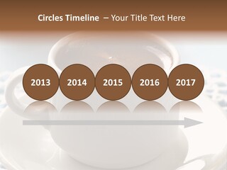 A Cup Of Hot Chocolate On A Saucer PowerPoint Template