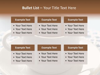 A Cup Of Hot Chocolate On A Saucer PowerPoint Template