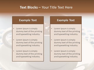 A Cup Of Hot Chocolate On A Saucer PowerPoint Template