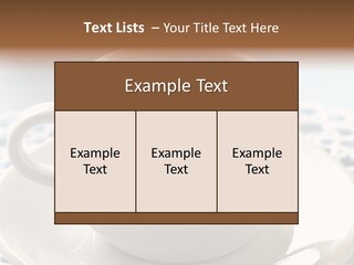A Cup Of Hot Chocolate On A Saucer PowerPoint Template