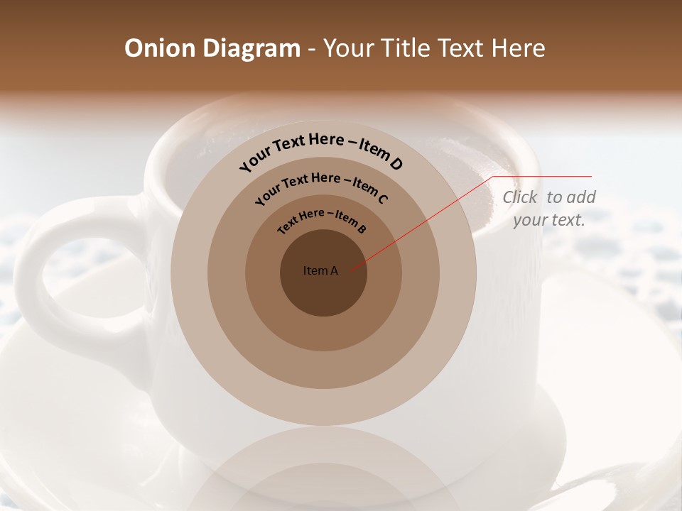 A Cup Of Hot Chocolate On A Saucer PowerPoint Template