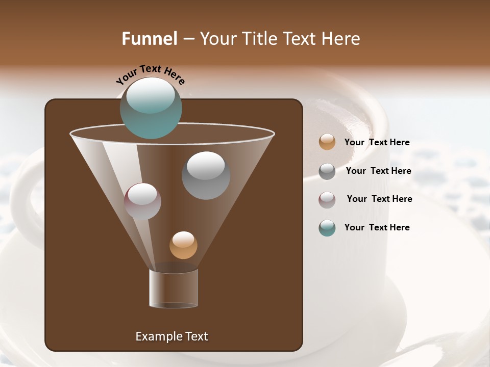 A Cup Of Hot Chocolate On A Saucer PowerPoint Template