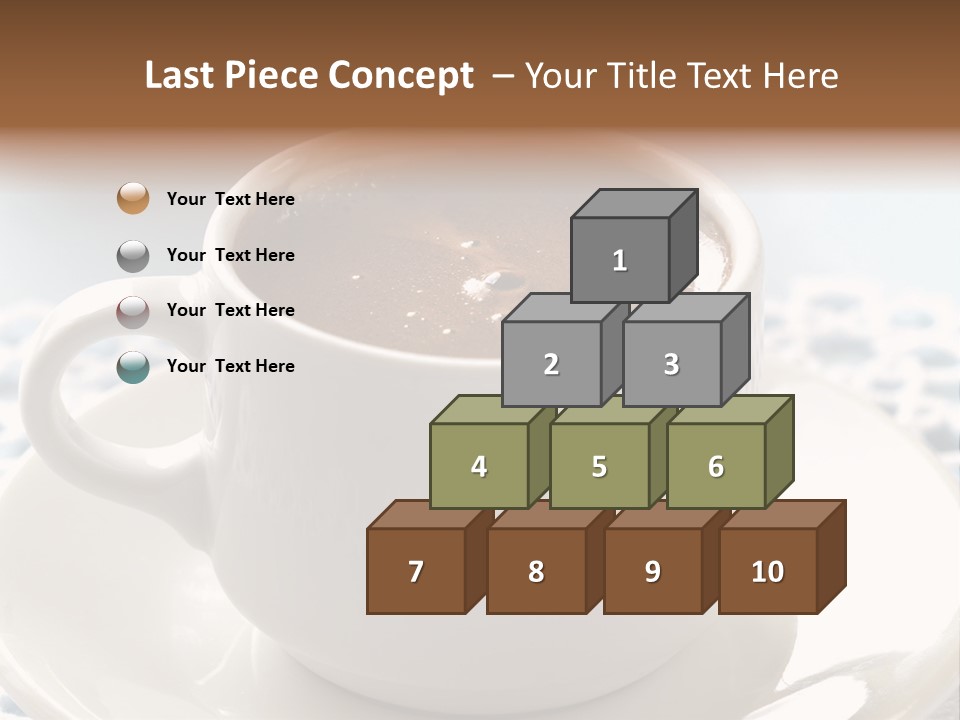 A Cup Of Hot Chocolate On A Saucer PowerPoint Template