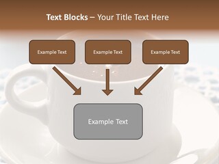 A Cup Of Hot Chocolate On A Saucer PowerPoint Template
