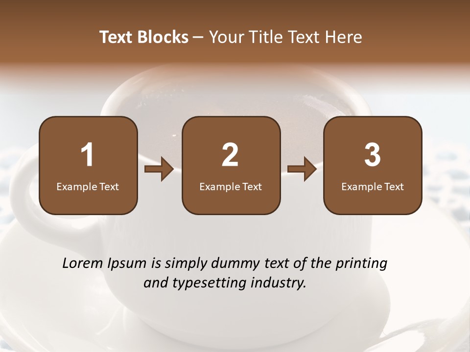A Cup Of Hot Chocolate On A Saucer PowerPoint Template