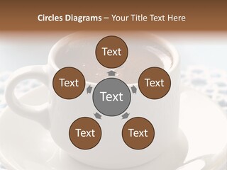 A Cup Of Hot Chocolate On A Saucer PowerPoint Template