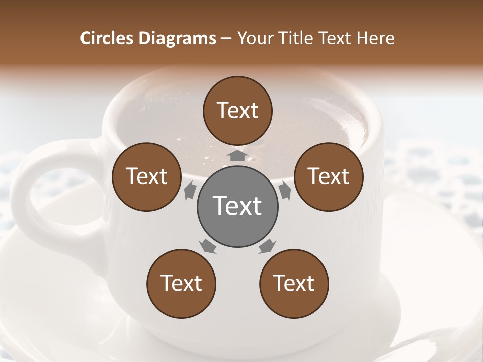 A Cup Of Hot Chocolate On A Saucer PowerPoint Template