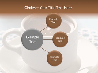 A Cup Of Hot Chocolate On A Saucer PowerPoint Template