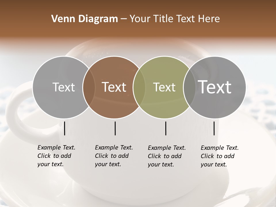 A Cup Of Hot Chocolate On A Saucer PowerPoint Template