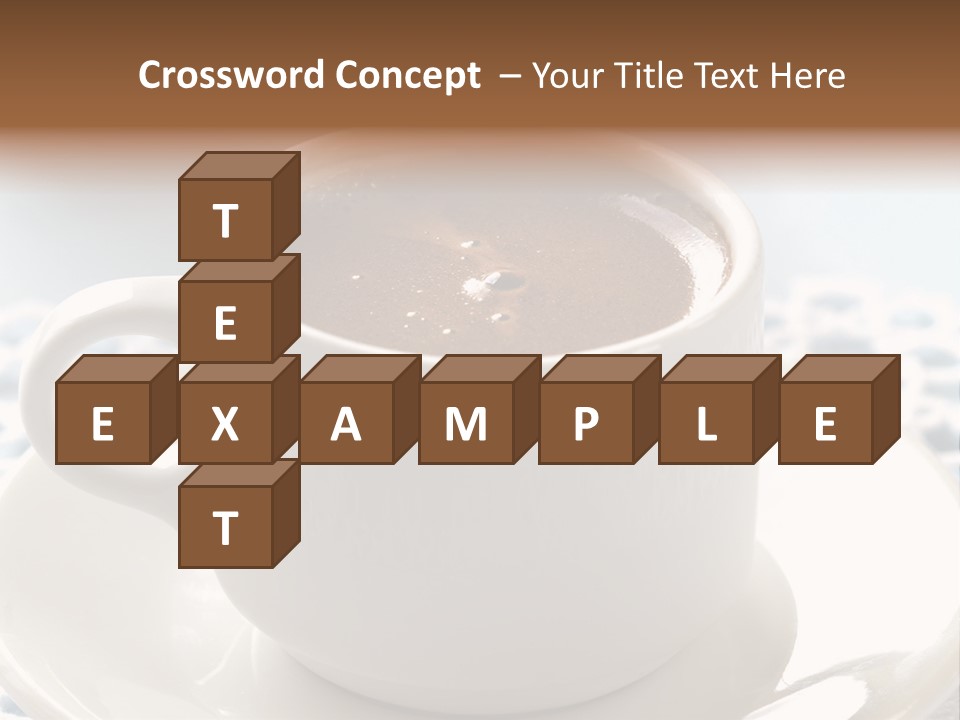 A Cup Of Hot Chocolate On A Saucer PowerPoint Template