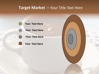 A Cup Of Hot Chocolate On A Saucer PowerPoint Template
