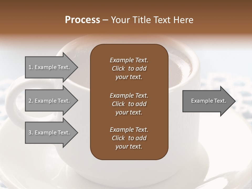 A Cup Of Hot Chocolate On A Saucer PowerPoint Template