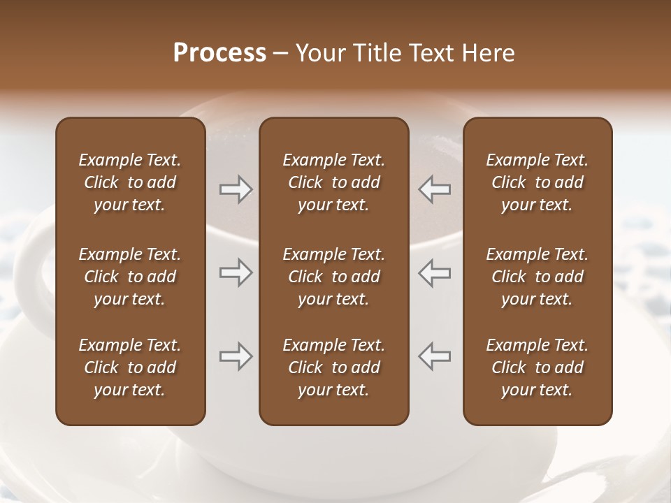 A Cup Of Hot Chocolate On A Saucer PowerPoint Template