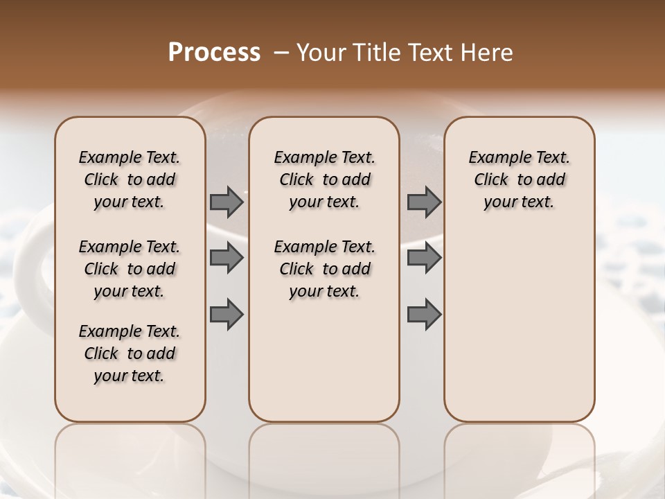 A Cup Of Hot Chocolate On A Saucer PowerPoint Template
