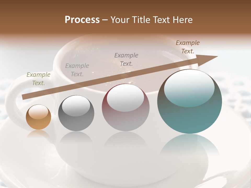 A Cup Of Hot Chocolate On A Saucer PowerPoint Template