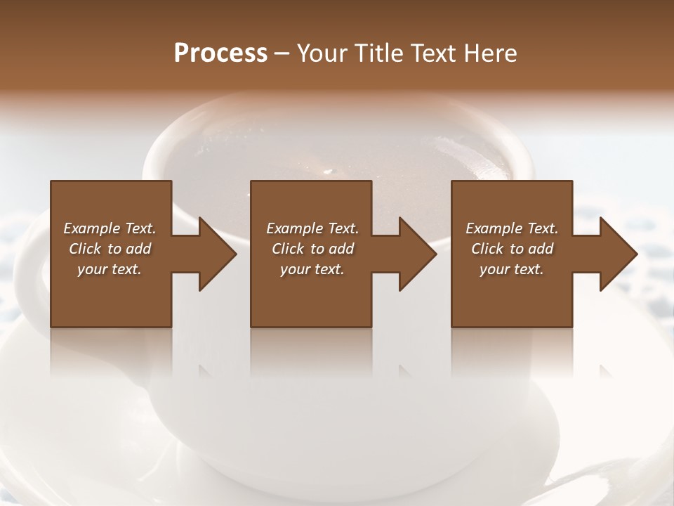 A Cup Of Hot Chocolate On A Saucer PowerPoint Template