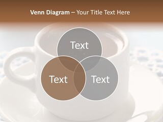 A Cup Of Hot Chocolate On A Saucer PowerPoint Template