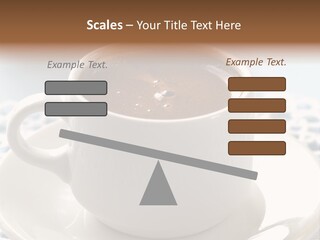 A Cup Of Hot Chocolate On A Saucer PowerPoint Template