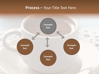 A Cup Of Hot Chocolate On A Saucer PowerPoint Template