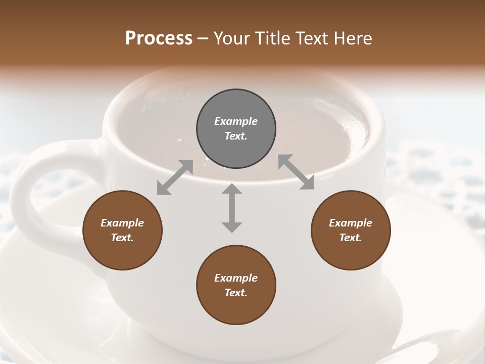 A Cup Of Hot Chocolate On A Saucer PowerPoint Template