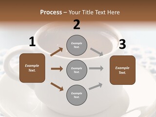 A Cup Of Hot Chocolate On A Saucer PowerPoint Template