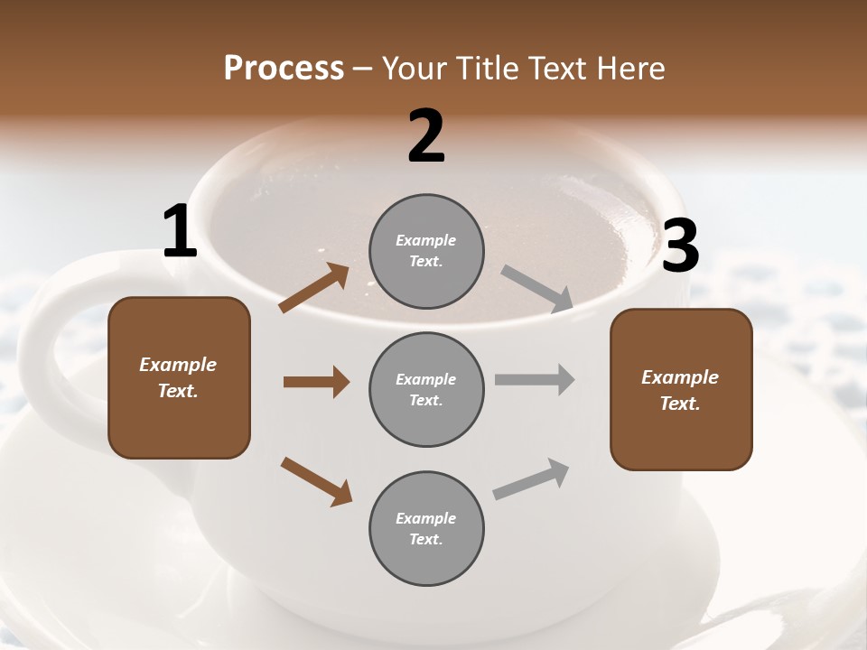 A Cup Of Hot Chocolate On A Saucer PowerPoint Template