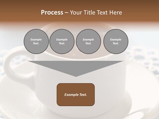 A Cup Of Hot Chocolate On A Saucer PowerPoint Template