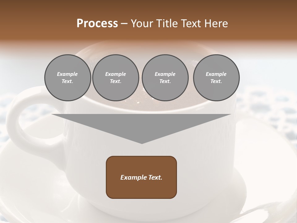 A Cup Of Hot Chocolate On A Saucer PowerPoint Template