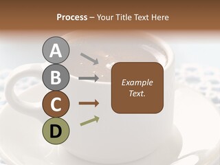 A Cup Of Hot Chocolate On A Saucer PowerPoint Template