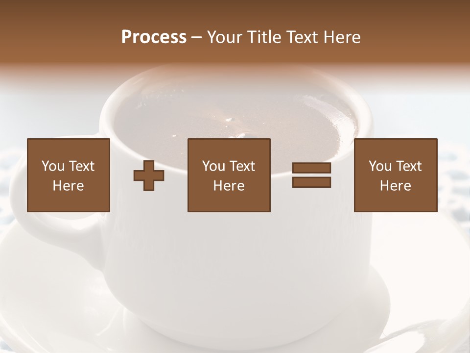A Cup Of Hot Chocolate On A Saucer PowerPoint Template