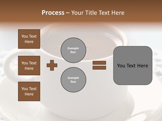 A Cup Of Hot Chocolate On A Saucer PowerPoint Template