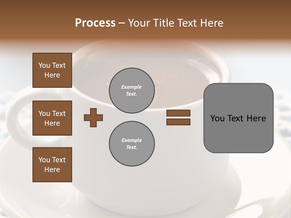 A Cup Of Hot Chocolate On A Saucer PowerPoint Template