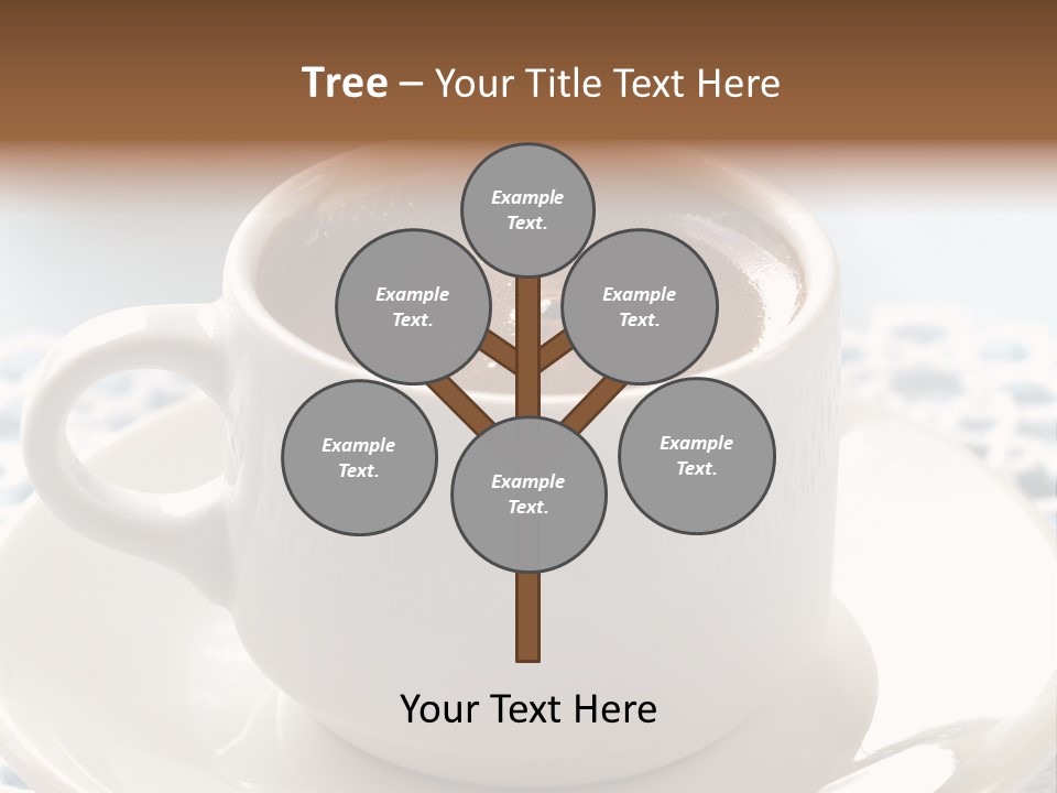 A Cup Of Hot Chocolate On A Saucer PowerPoint Template