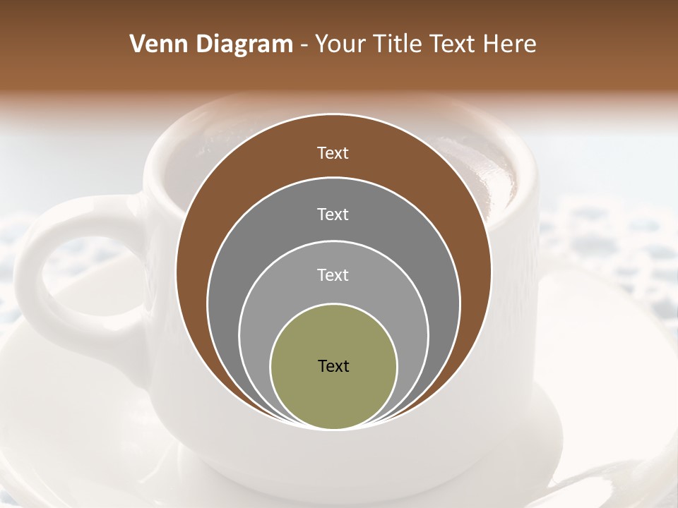 A Cup Of Hot Chocolate On A Saucer PowerPoint Template