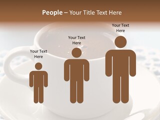 A Cup Of Hot Chocolate On A Saucer PowerPoint Template