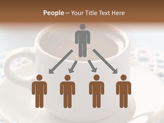 A Cup Of Hot Chocolate On A Saucer PowerPoint Template