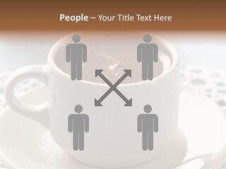 A Cup Of Hot Chocolate On A Saucer PowerPoint Template